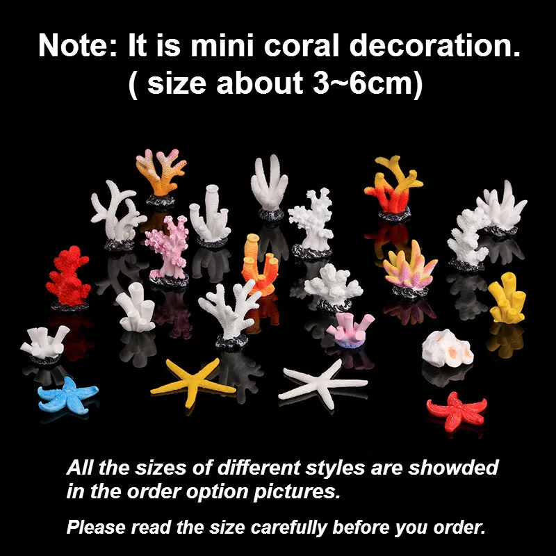 Новый милый Искусственный аквариум из смолы мини-коралл украшения для аквариума