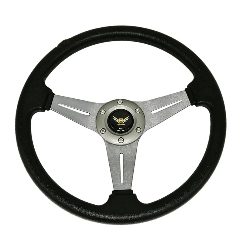 Универсальные автомобильные гоночные рулевые колеса 14 дюймов 350 мм сталь/ПВХ