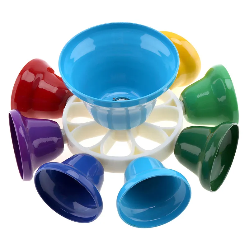 Hand Bell Colorful 8 Note Percussion Musical Children Baby Early Education Instrument | Спорт и развлечения