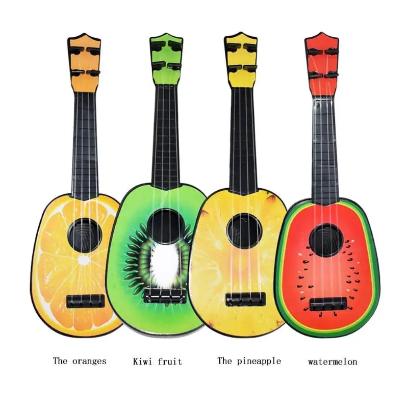 Милый фруктовый стиль 4 струнные гитары укулеле музыкальный инструмент для детей