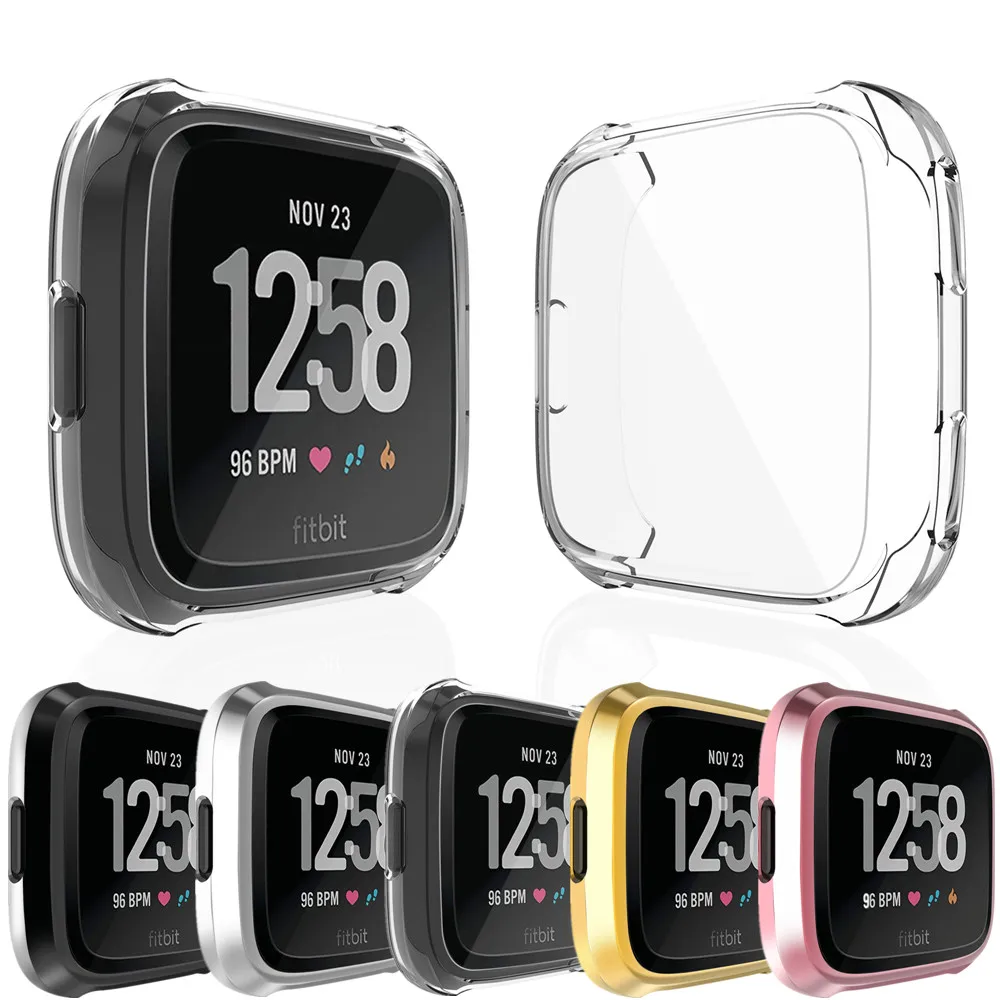 Ультратонкий Мягкий чехол из ТПУ с покрытием для Fitbit Versa 2 полноэкранная защита