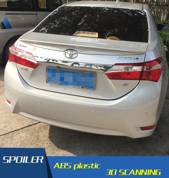 Спойлер для Corolla высококачественный спойлер из АБС-материала заднего крыла