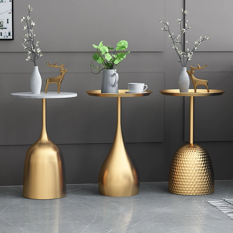 Твердый металлический поддерживающий скандинавский мраморный боковый