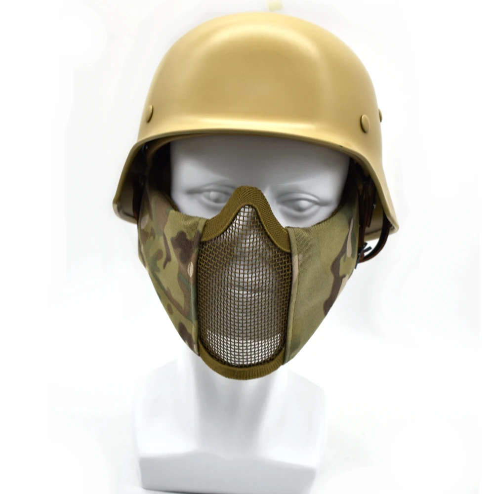 Тактический немецкий шлем M35 страйкбол военный Стальной охотничье снаряжение