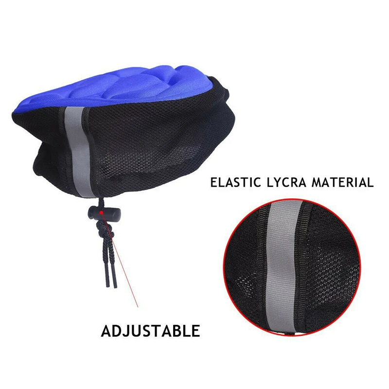 

3D Soft Seat Cover MTB Mountain Bike Cycling Extra Comfort Ultra Soft Silicone Gel Pad Cushion Cover Bicycle Saddle Seat