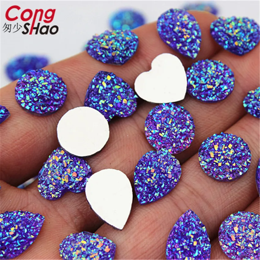 Стразы AB Mix 3 размера 100 шт./пакет с плоской обратной стороной кабошон драгоценные