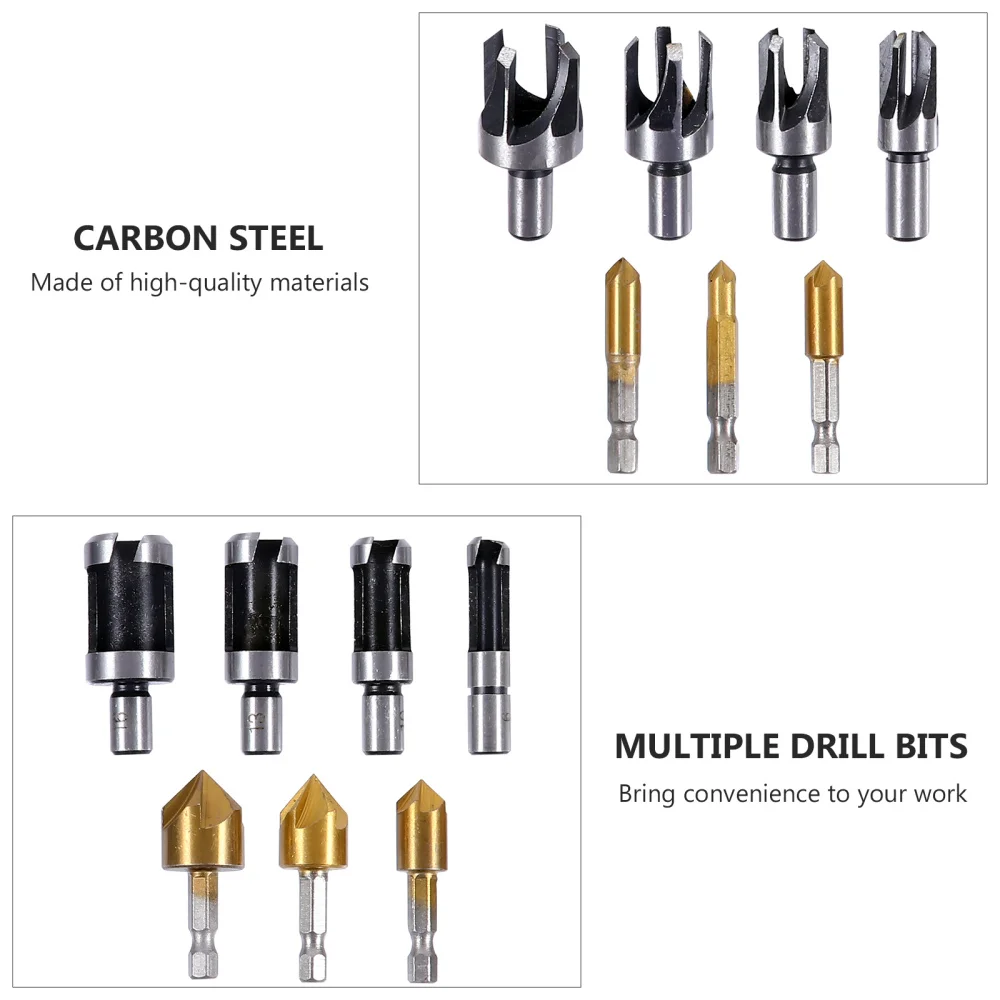

1 Set/23pcs Woodworking Chamfer Drilling Tool Countersink Drill Bit