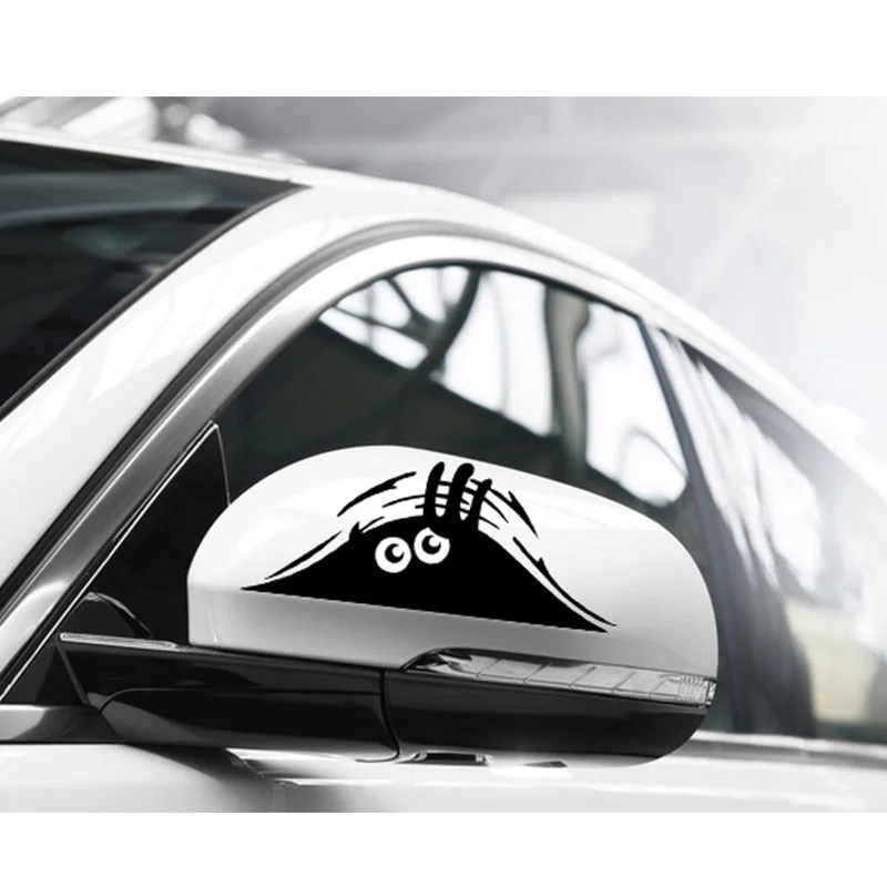Забавный подглядывающий Монстр 3D большие глаза автомобильный стикер для Hyundai IX35