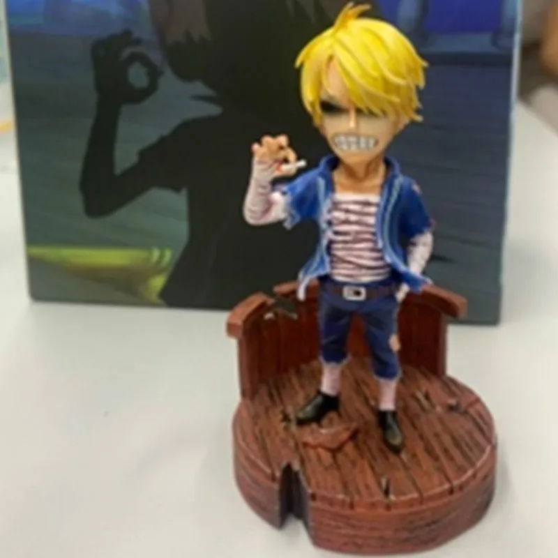 

4" One Piece Vinsmoke Sanji G5 Famous Scene The Straw Hat Pirates Chef Original Version GK Action Figure Toy BOX 10CM Q419