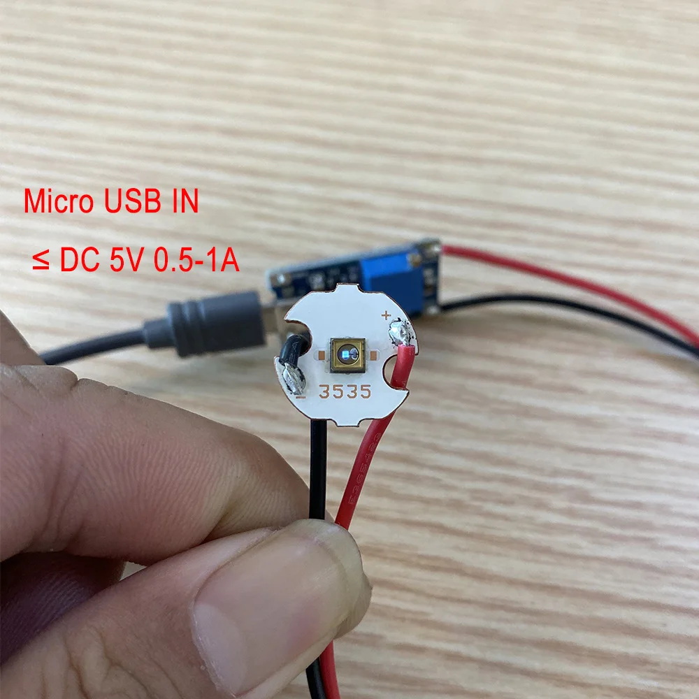 275NM UVC Светодиодный модуль для DIY мобильный телефон дезинфекция коробка маска