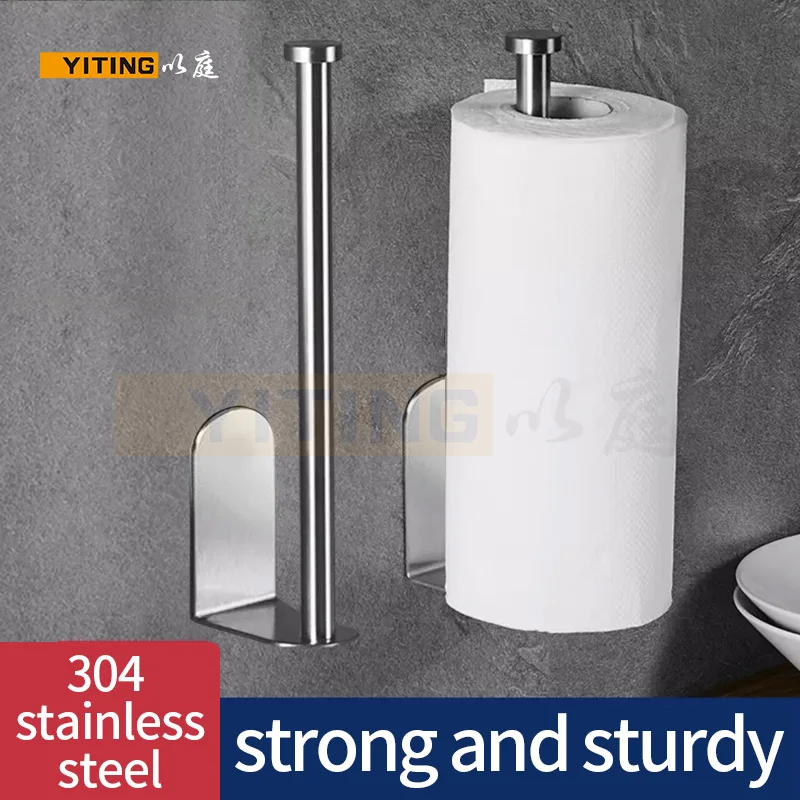 Кухня бумага держатель 304 нержавеющая сталь для волочения проволоки бумаги