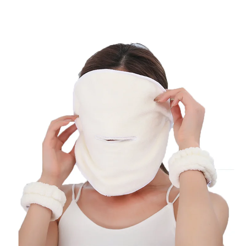 Наносить полотенце для лица холодный и горячий компрессионный домашней маски из