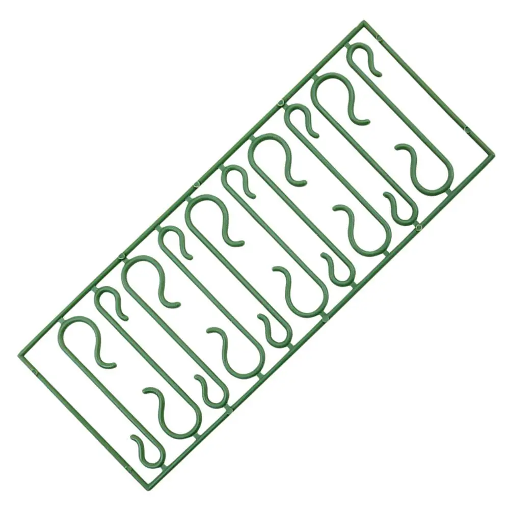 

Искусственное Рождественское украшение, пластиковые крючки, зеленые орнаменты, крючки для рождественской елки