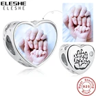 Браслет детский из серебра 925 пробы, с изображением сердца