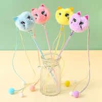 plush eyes little fairy tassel bells funny cat stick cute and interesting outdoor interactive kitten toy