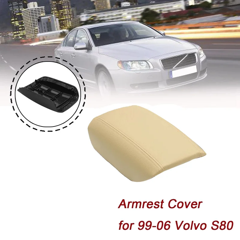 Кожаный подлокотник для центральной консоли автомобиля чехол хранения Volvo S80