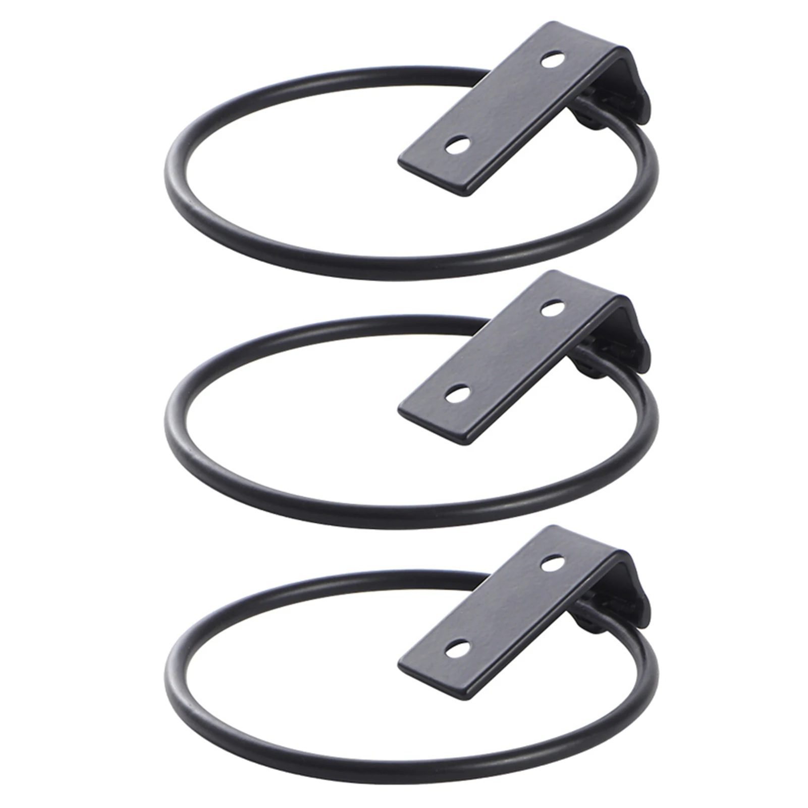 

Newly Set of 3 Flower Pot Holder Ring Wall Mounted Metal Planter Hooks Collapsible Bracket For Homen Garden