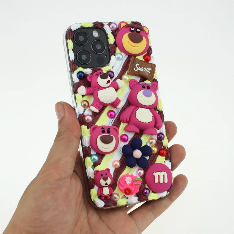 new kawaii phone case for iphone 11 12 13 pro max 7 8 x xsmax se xr mini lg xiaomi htc phone cover samsung cute bear celulares free global shipping