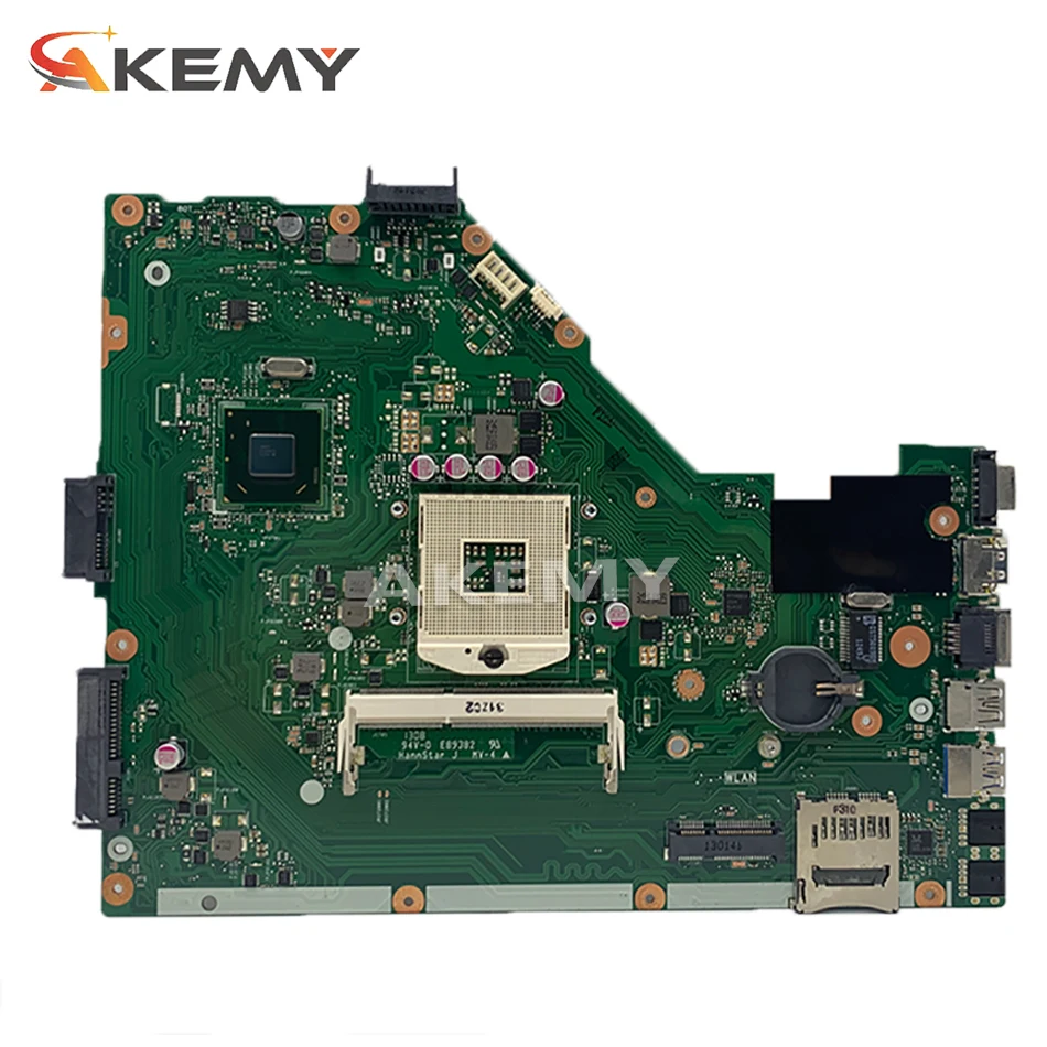 

Akemy X55A Laptop motherboard For Asus X55A NoteBook Computer Test original motherboard HM70 REV 2.1/2.2