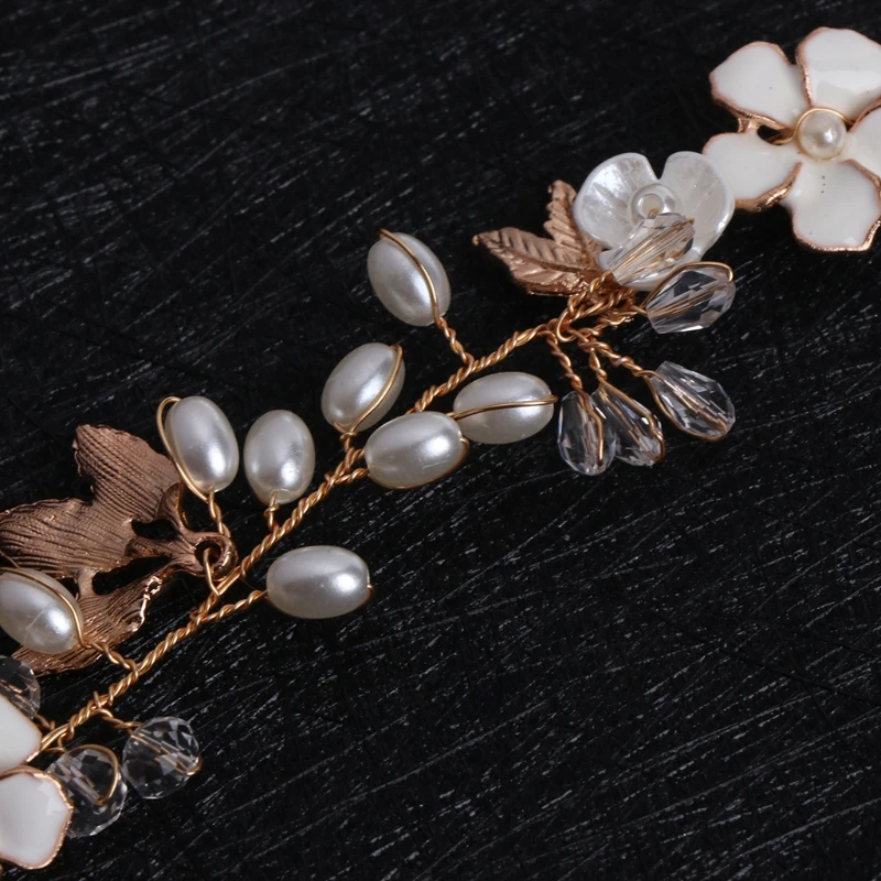 

Women Girls Hairband Headband Shell Flower Wreath Bride Wedding Hair Accessories