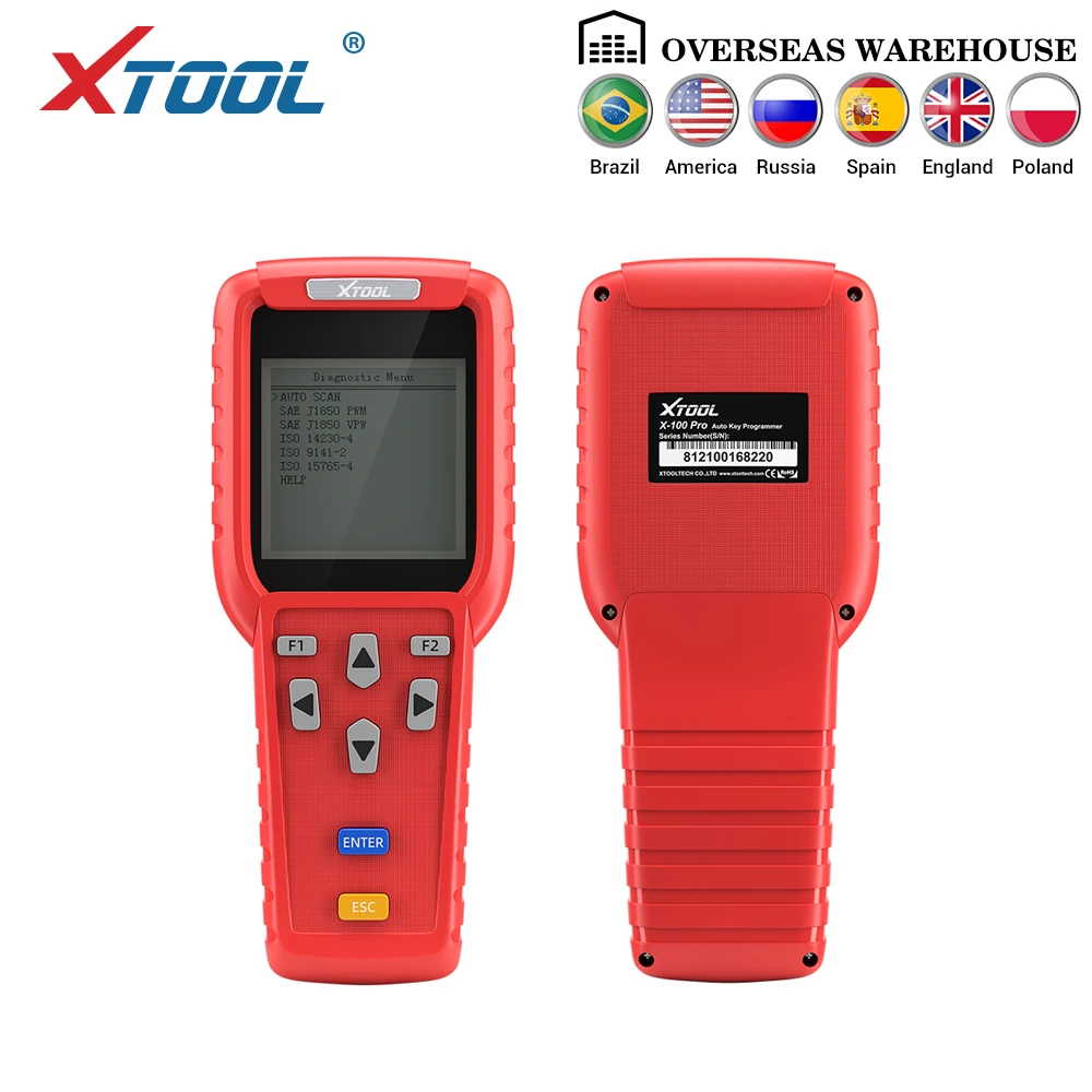 XTOOL 3 шт. профессиональный программатор для автомобильных ключей X100 Pro