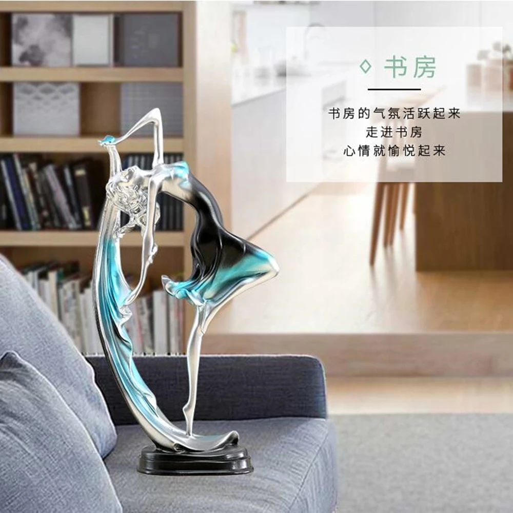 Фигурка танцующей девочки Статуэтка из смолы статуэтка балерины настольное