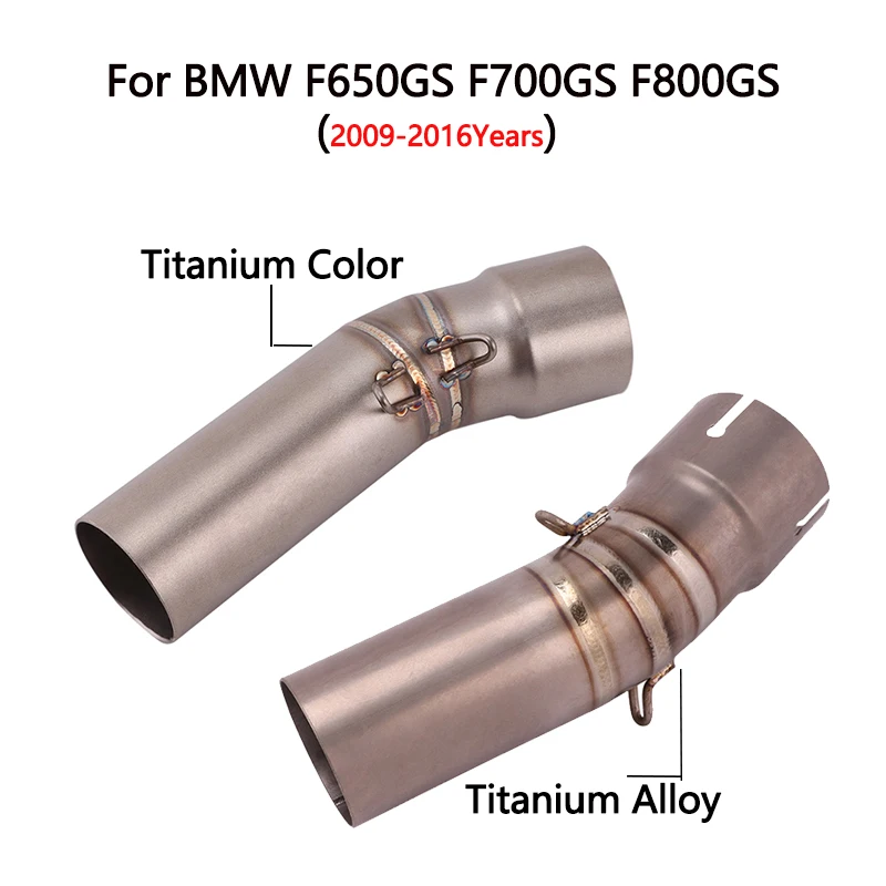 Выхлопная труба для мотоцикла 2009 2016 BMW F650GS F700GS F800GS из титанового сплава|Выхлопные