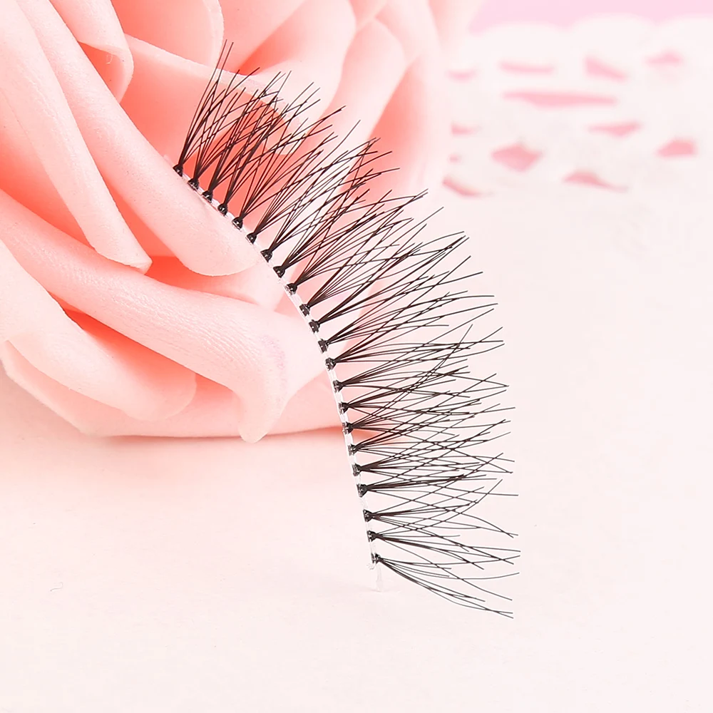 ELECOOL Soft 5Pairs/set Handmade Fiber Eyelashes Extensions Long Cross Thick Fake False Eye Lashes Maquiagem Cosmetic Tool