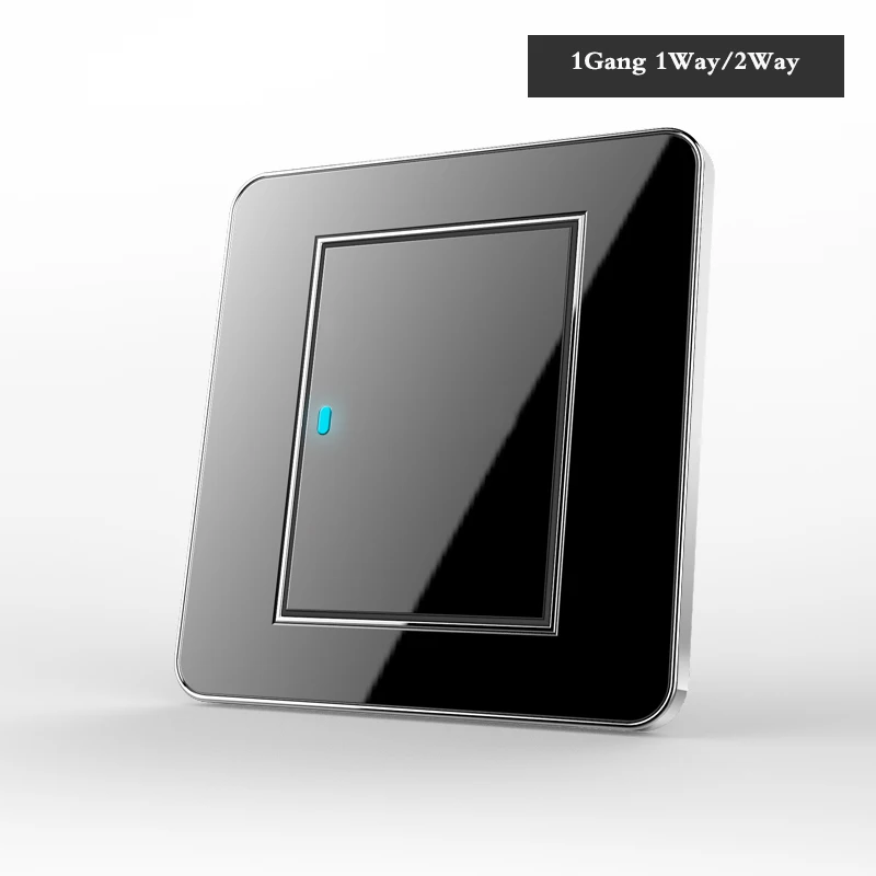 Type 86 Black mirror switch Household Wall TV Computer socket LED Light- Point 1 2 3 4 gang way EU USB | Обустройство дома