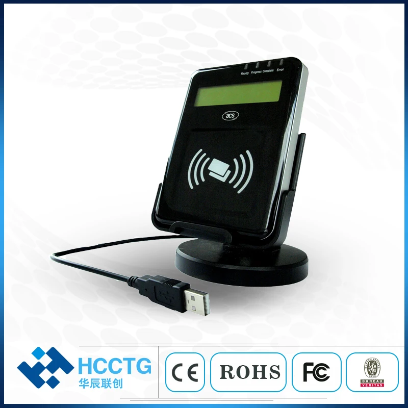 ACR1222L Бесконтактные считыватели RFID с ЖК дисплеем VisualVantage USB ISO14443 NFC считыватель