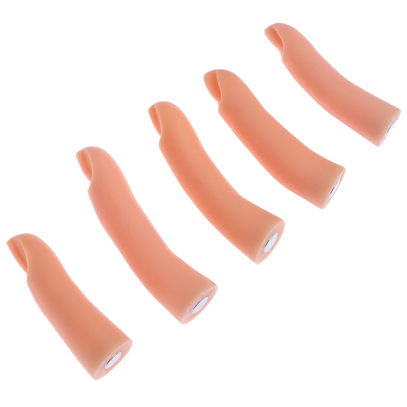 

5Pcs/Set Silicone Practice Nail Art Training Hand Finger Adjustable Fake Finger Manicure Tool