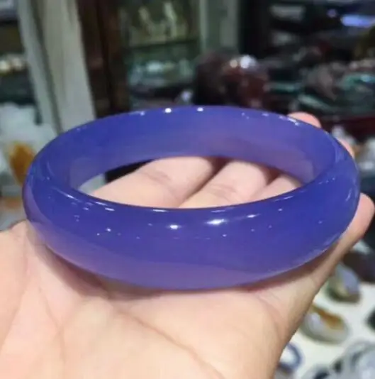 Природный нефрит миелин турецкий синий фиолетовый нефритовый браслет |