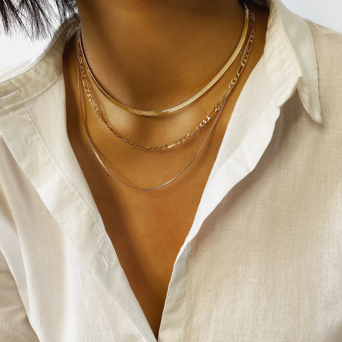 

Vintage Multi-layer Coin Chain Choker Necklace For Women Gold Silver Color Fashion Portrait Chunky Chain Necklaces Jewelry