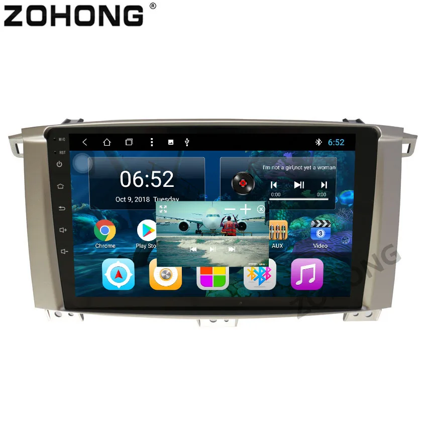Octa 8 ядро 2.5D PIP Android 9,0 Автомобильный мультимедийный плеер для Toyota Land cruiser 100 GX усилительный насос LC100 Авто Радио dvd плеер Автомобильный навигатор
