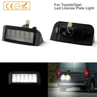 2pcs error free led number license plate lights lamps for opel vivaro combo zafira life toyota proace fiat scudo car accessories