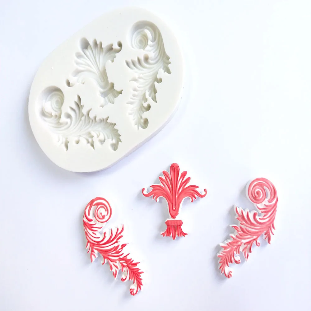 

European Pattern Shape Liquid Silicone Mold Clay DIY Turn Sugar Molding Tool J152.