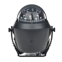 sea electronic digital illuminated marine compass adjustment car navigation marine ball with magnetic declinationblack