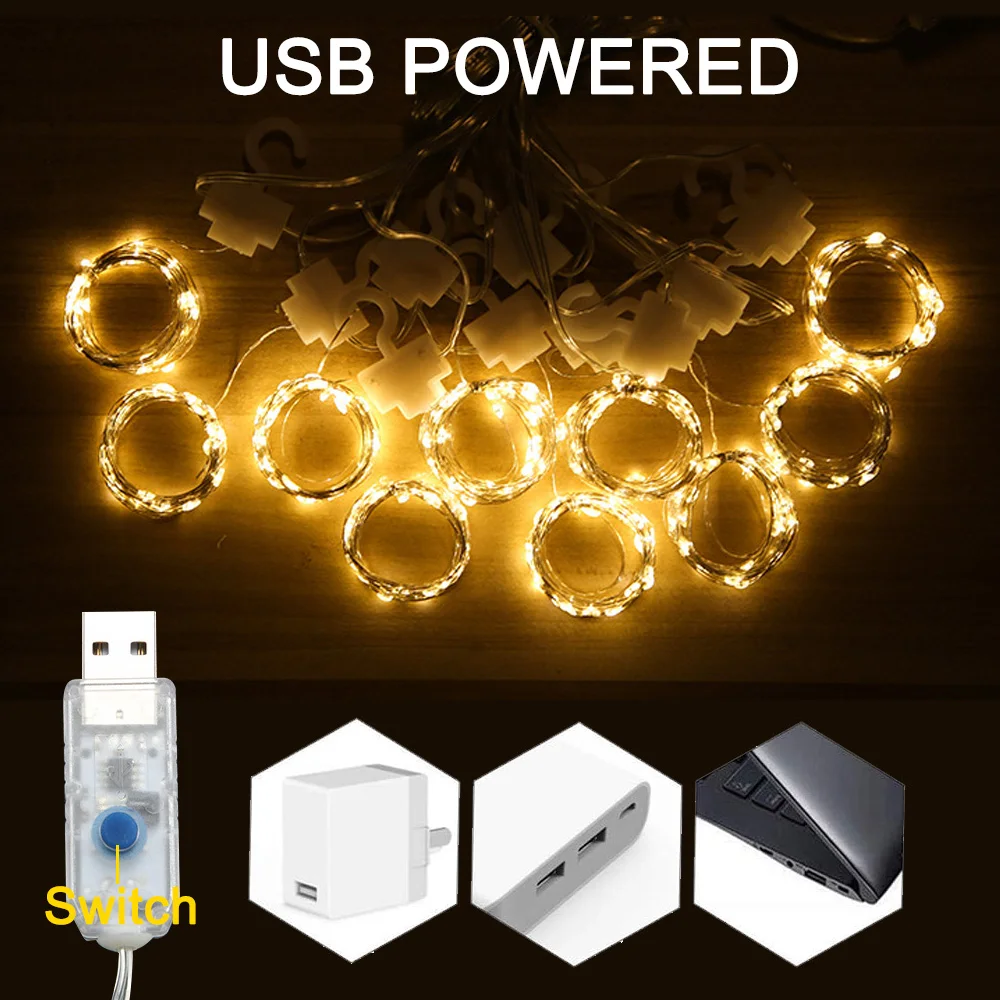 Светодиодный ственская светодиодная гирлянда с дистанционным управлением