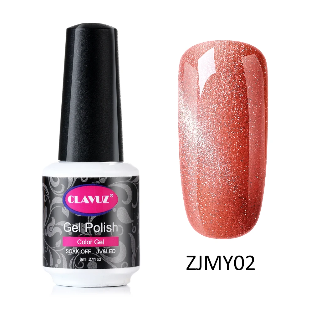 CLAVUZ 3D телесный розовый кошачий глаз Гель-лак Магнитный Гелевый лак для ногтей