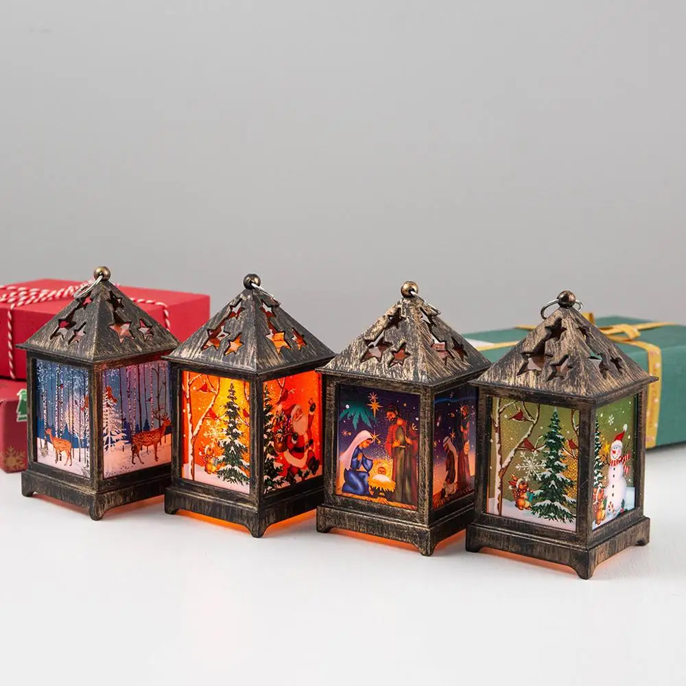 1 шт. рождественские украшения для дома светящийся Рождественский домик