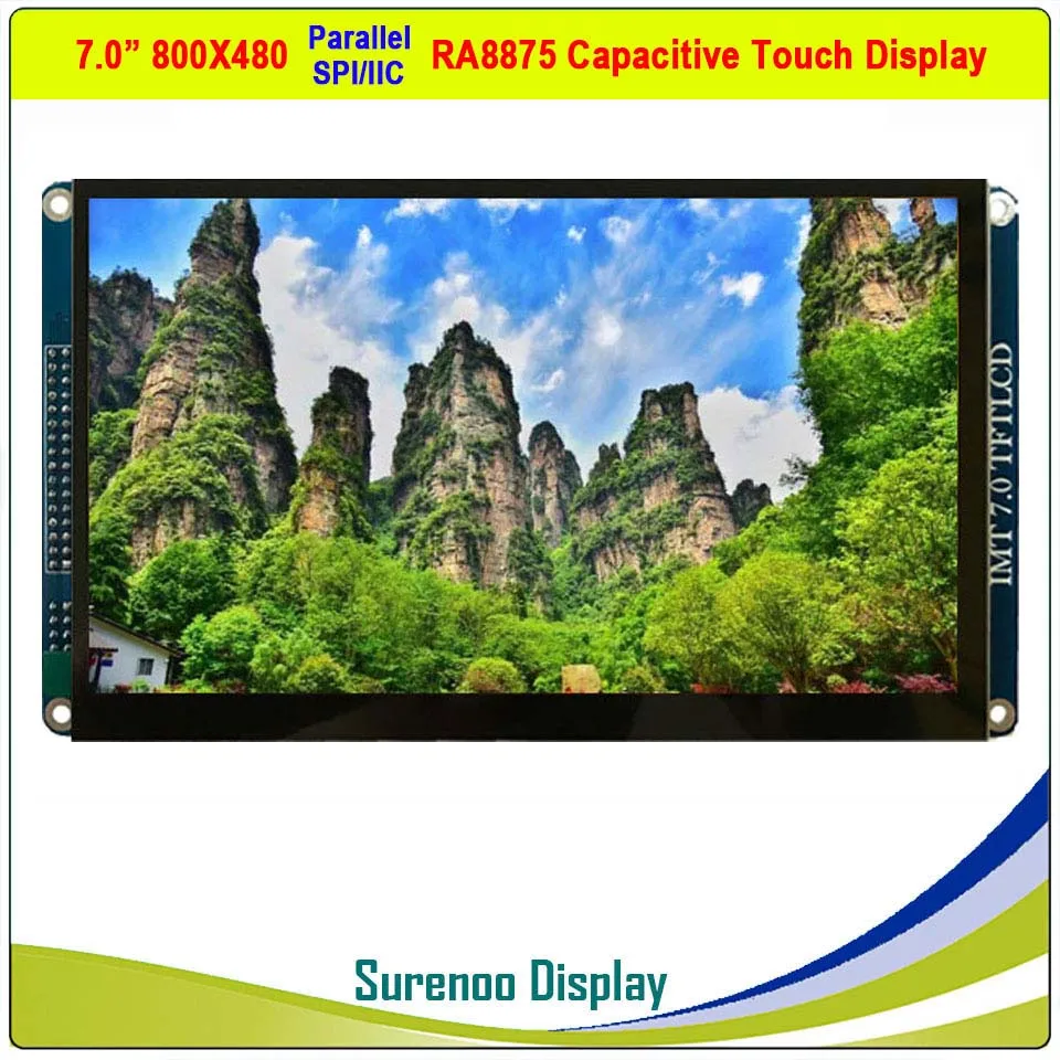 7 &quotдюймовый 800*480 RA8875 TFT ЖК модуль дисплей экран монитор и Резистивный/емкостный
