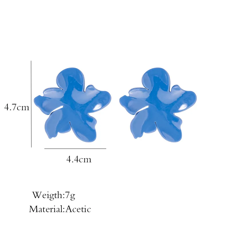 Серьги женские акриловые ярких цветов милые корейские украшения для девочек
