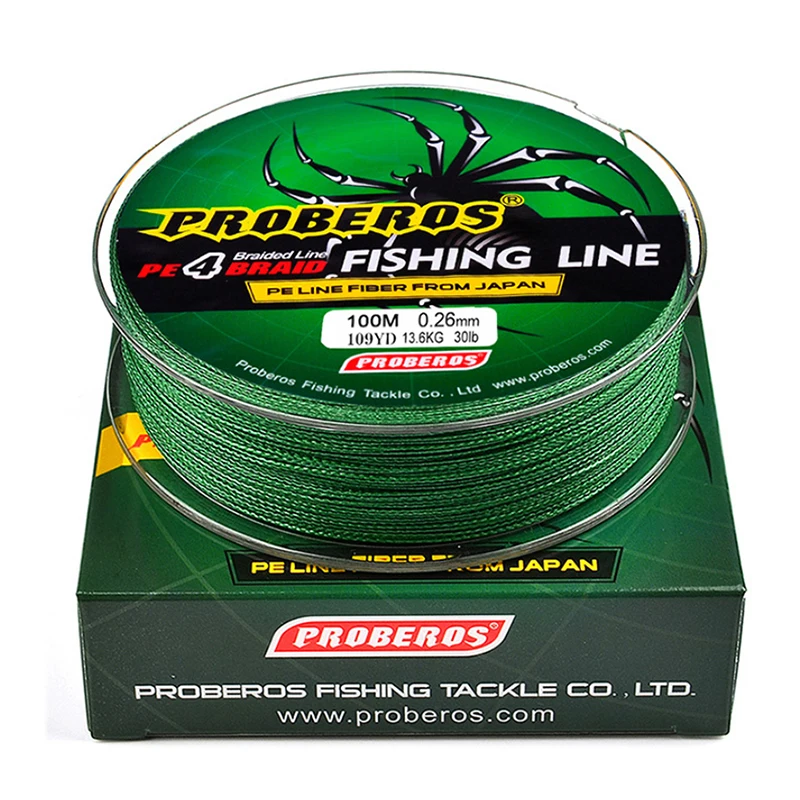 

Fishing Line 100M 4 Strands Braided Fishing Line Multifilament PE Line 6-100LB Carp Fishing Tool Floating Line Pesca