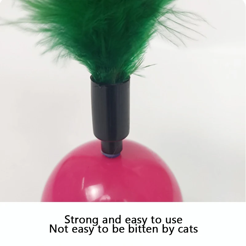 

Durable Pet Cat Toys Mimi Favorite Fur Mouse Tumbler Kitten Interactive Cat Toys Plastic Play Balls for Catch Pet Cats Supplies