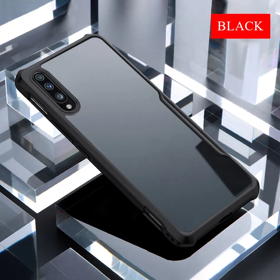 Black Роскошный бронированный противоударный мягкий бампер чехол для samsung Galaxy A10 A20E A30 A40 A50 A70 M10 M20 M30 силиконовый защитный чехол для телефона чехол - Цвет: Black