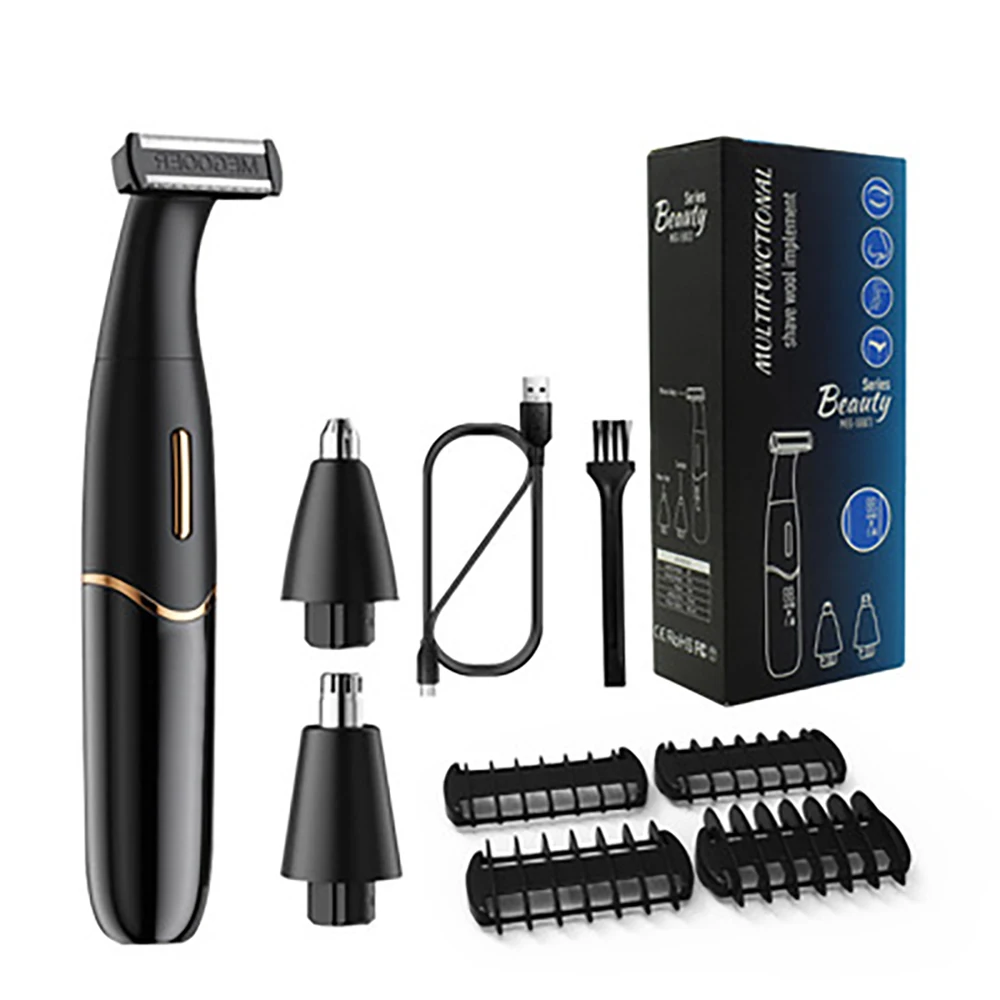 

Three-in-one Epilator Ladies Eyebrow Trimmer Nose Hair Trimming Set Multifunctional Digital Display Electric Shaver For Man