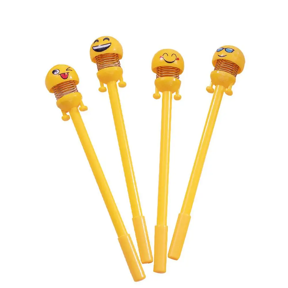 Забавные игрушки Счастливые прыгающие куклы гелевая ручка Весенняя дрожащая