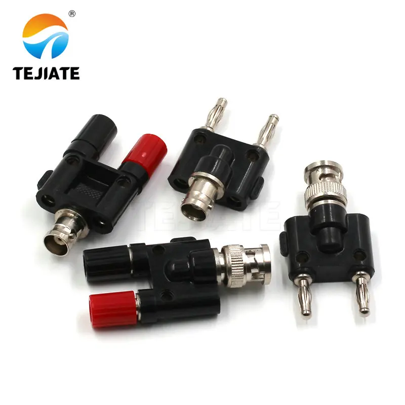 Адаптер BNC типа 1 шт. переходник с двумя проводами для столбов/банановых штекеров