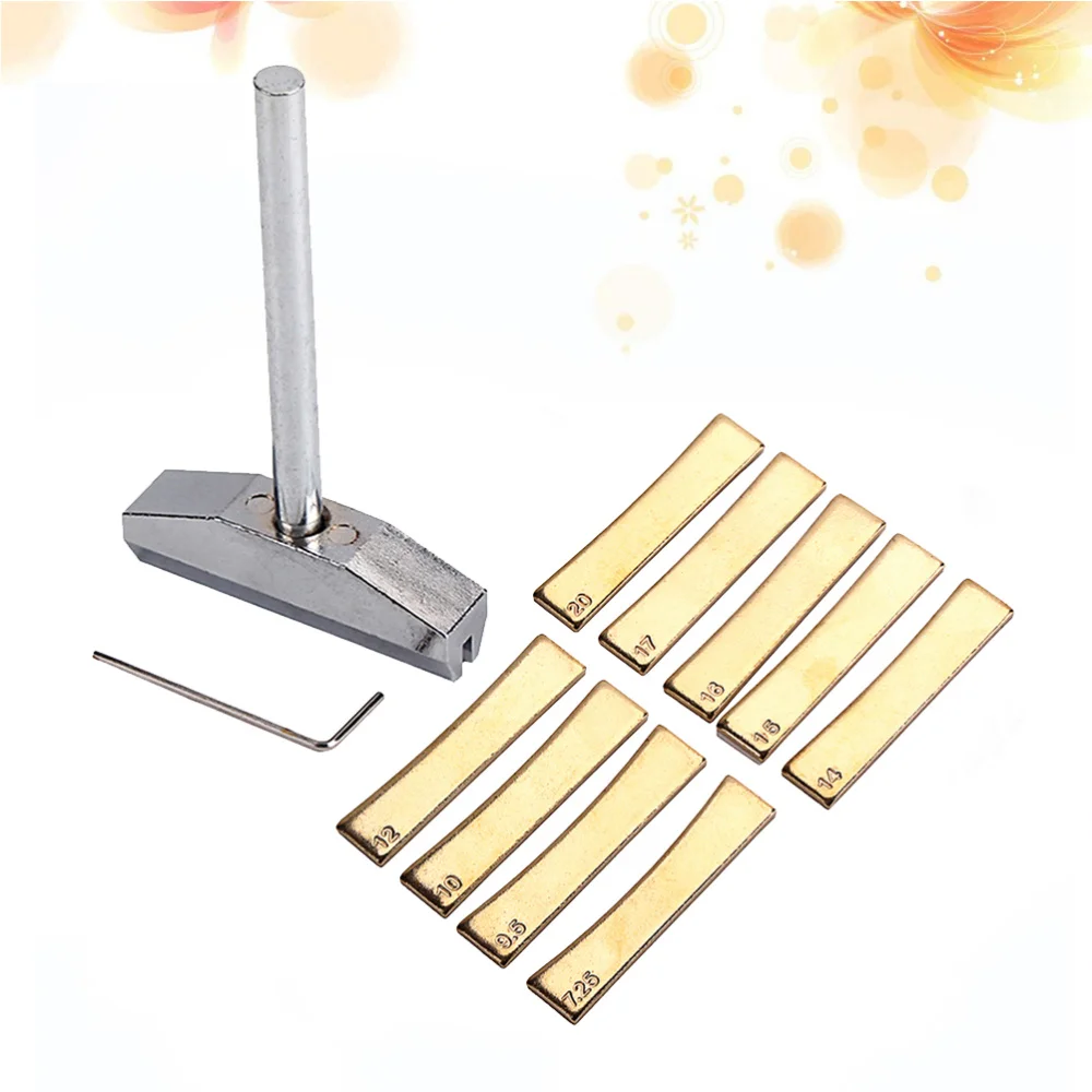 

Electric Guitar Repair Tool Carbon Steel Fretboard Press Caul Inserts with Press Caul Musical Instrument Accessory R150B (Gold