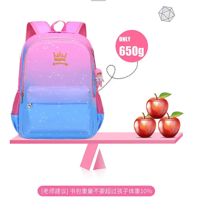 

Children School Backpacks For Girls princess School Bags Waterproof Kids Satchel Schoolbags mochila escolar printing backpacks